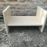Travertine coffee table