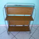 Dessert, extra furniture, folding, on wheels, formica, chrome metal, 60s