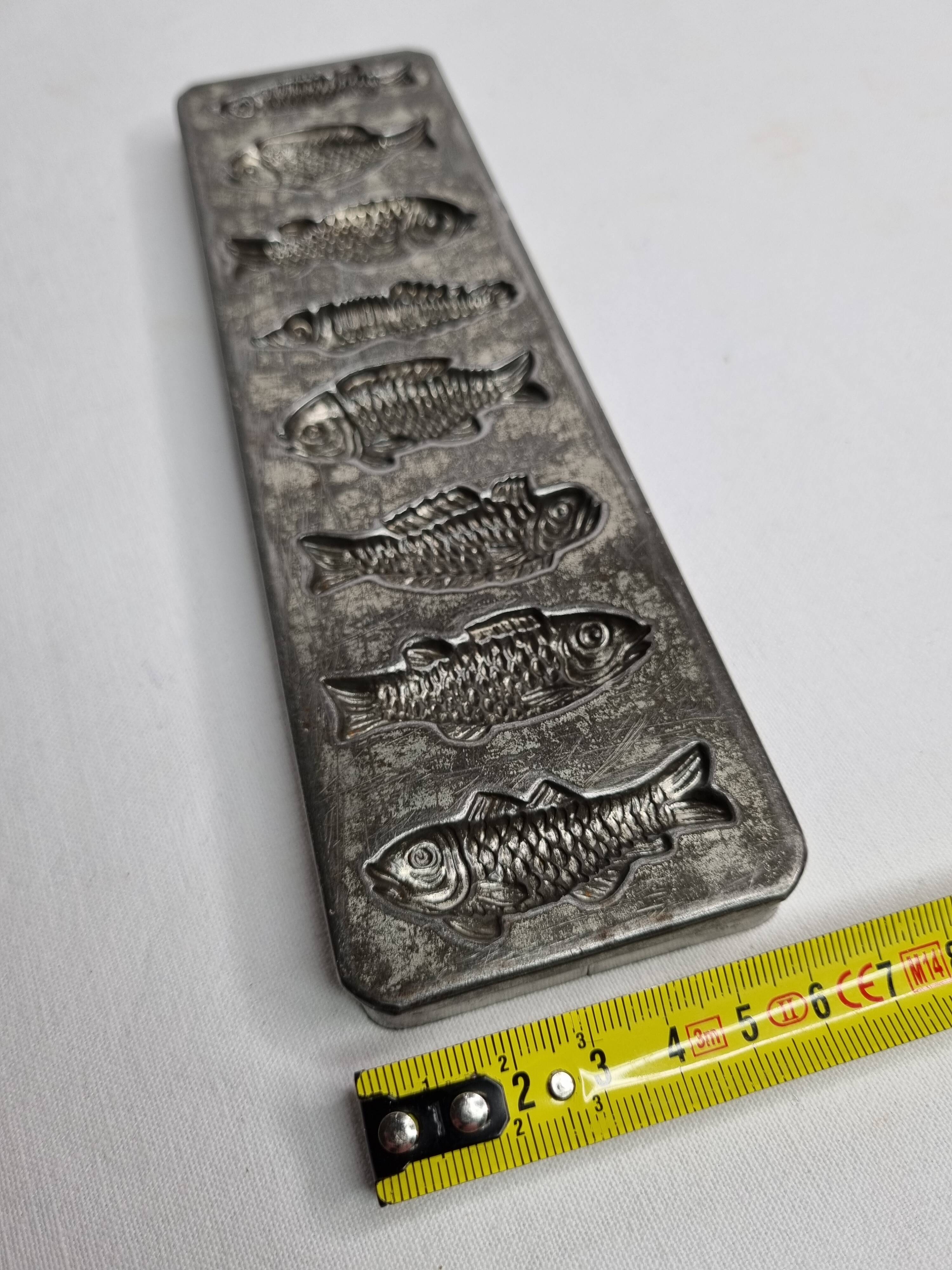 Old chocolate mold, fish shapes, 22 cm