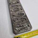 Old chocolate mold, fish shapes, 22 cm