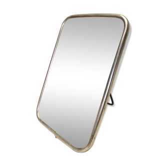 Barber brass mirror