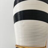 White and black scoubidou bottle