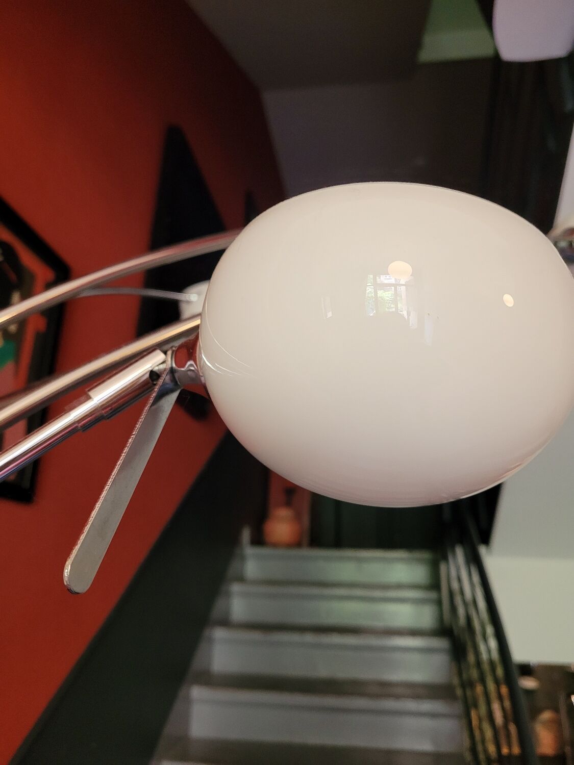 Lily of the valley floor lamp 5 opaline globes