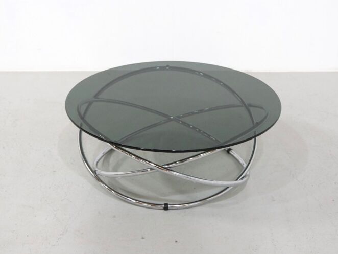 Smoked glass coffee table