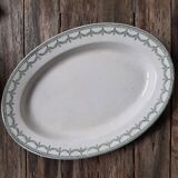 Plat ovale frise lauriers modèle ney