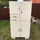 Vintage Mado sideboard with 4 doors and 2 drawers in beige lacquered plywood