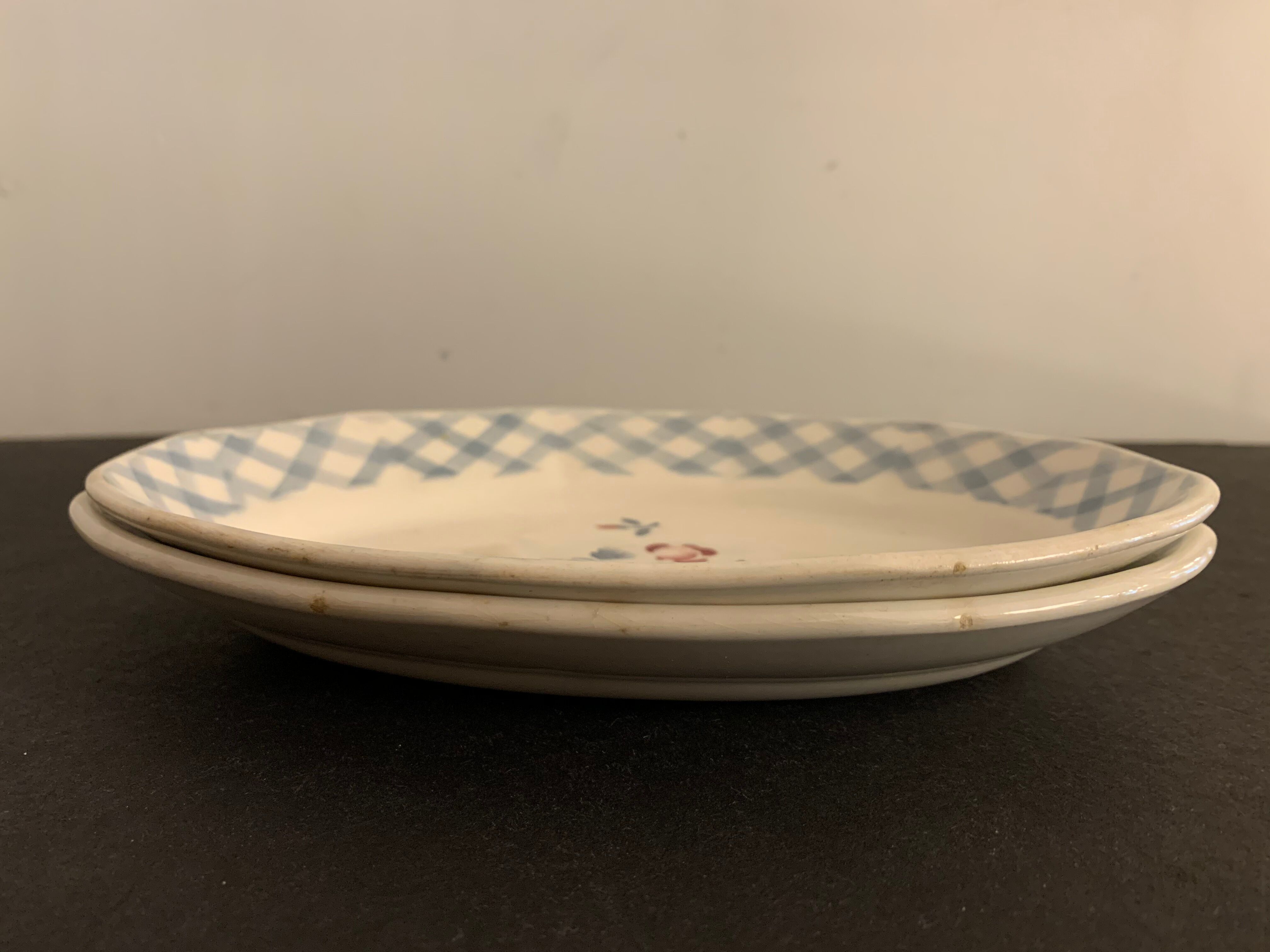 Pair of raviers Digoin Sarreguemines model Bastia