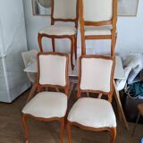 Lot de 4 Chaises Vintage Style Louis XV / Louis Philippe
