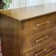 Art Deco style commode from the 1950s in walnut and oak - American manufacturer