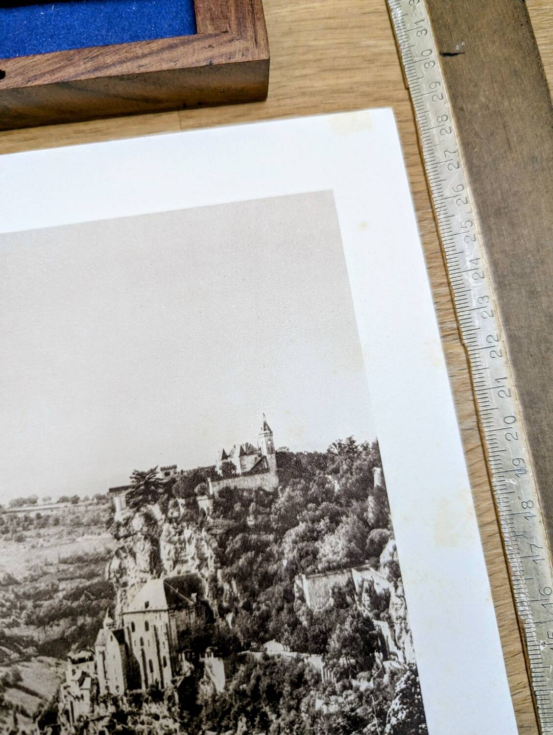 Rocamadour, Lot, photo print from 1942. By Pierre Dubure.