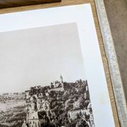 Rocamadour, Lot, planche photo imprimée en 1942. Par Pierre Dubure.
