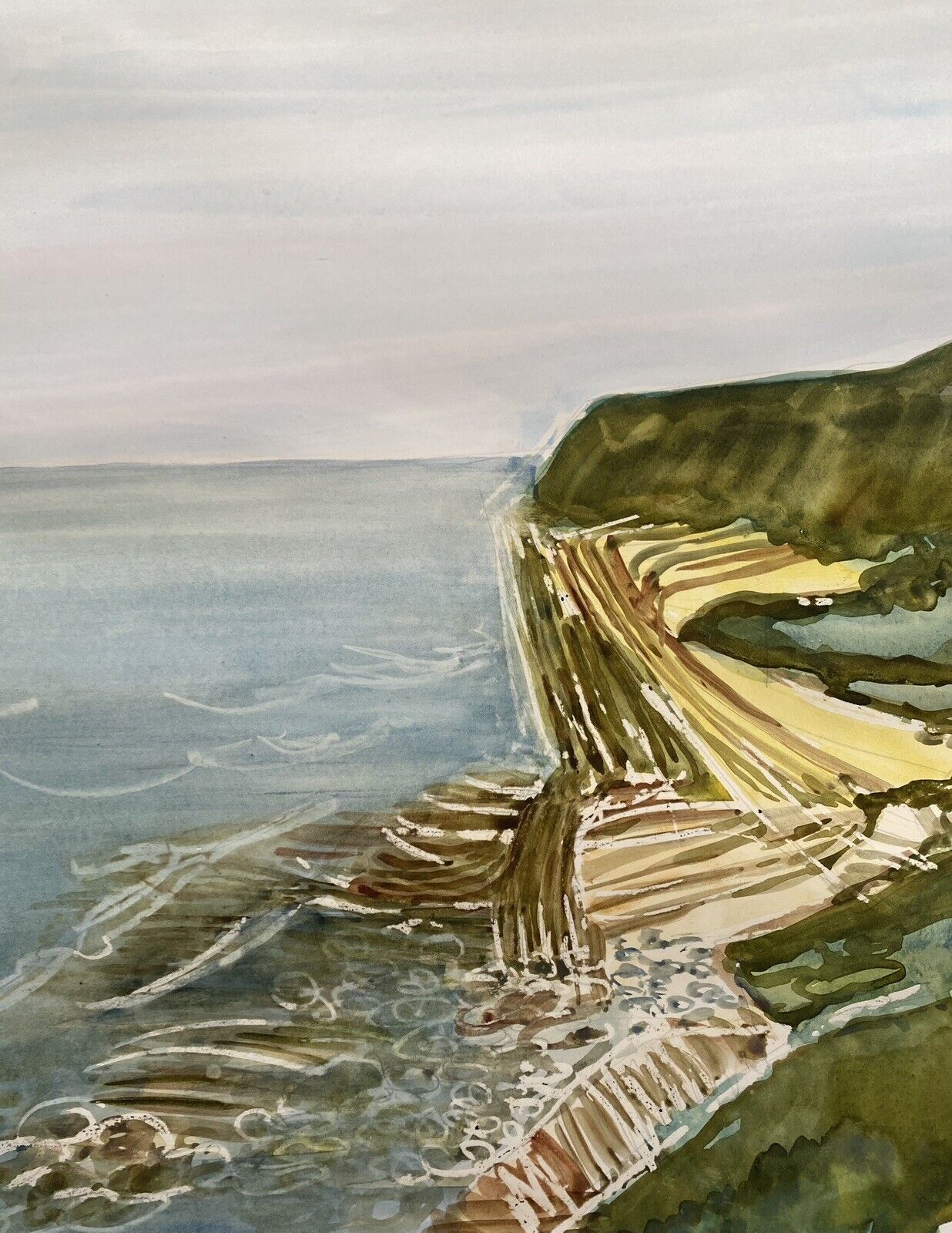 Painting: "st jean de luz" (basque country) jean-francois devaliere (1926-2021)