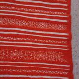 Orange and white carpet, 185x110cm