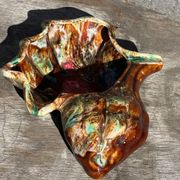 Vintage ceramic seashell trinket tray from Vallauris, 20/17 cm