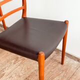 Ensemble de 6 chaises modèle 82 en teck par Niels O. Møller, Danemark