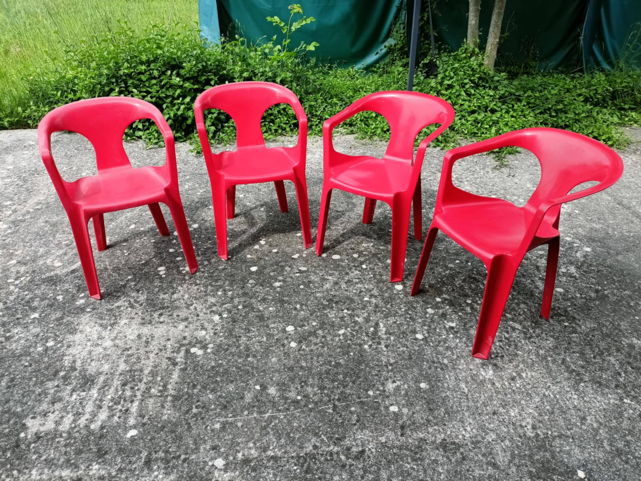 4 STAMP 3000 armchairs, by Henry Massonnet