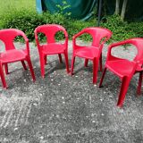 4 STAMP 3000 armchairs, by Henry Massonnet