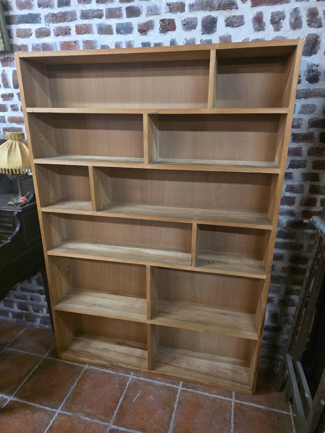 Vintage 70s fir bookcase