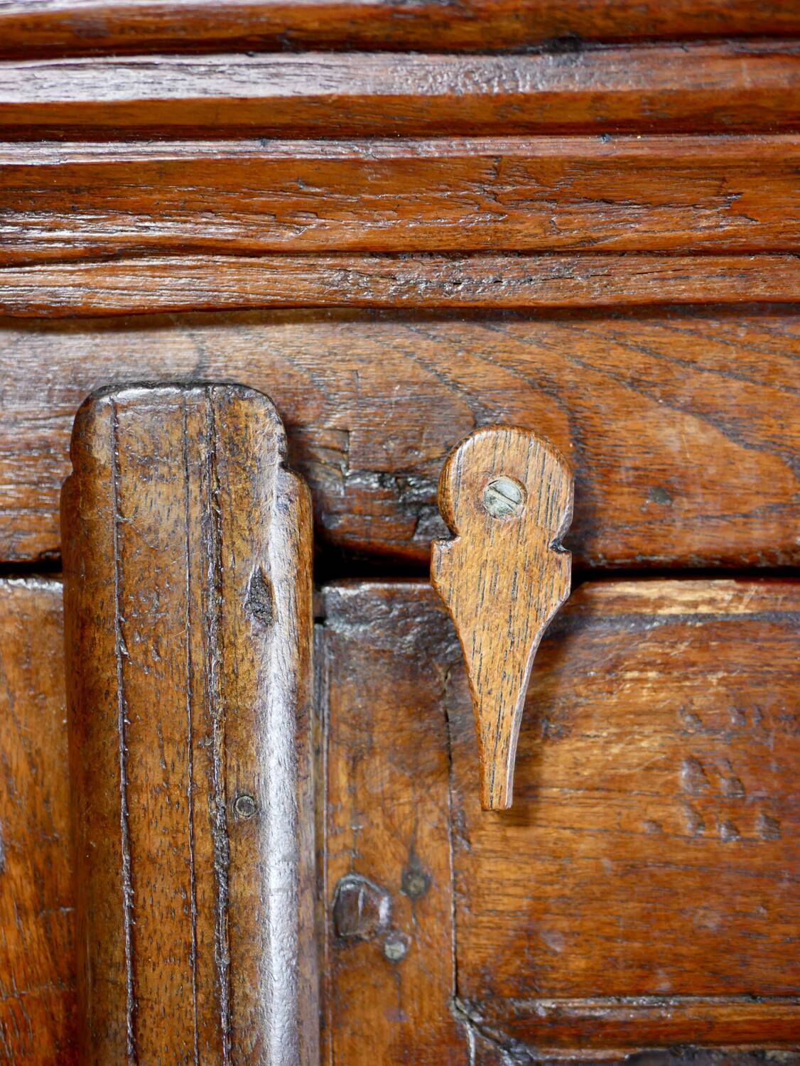 Antique carved wooden cabinet