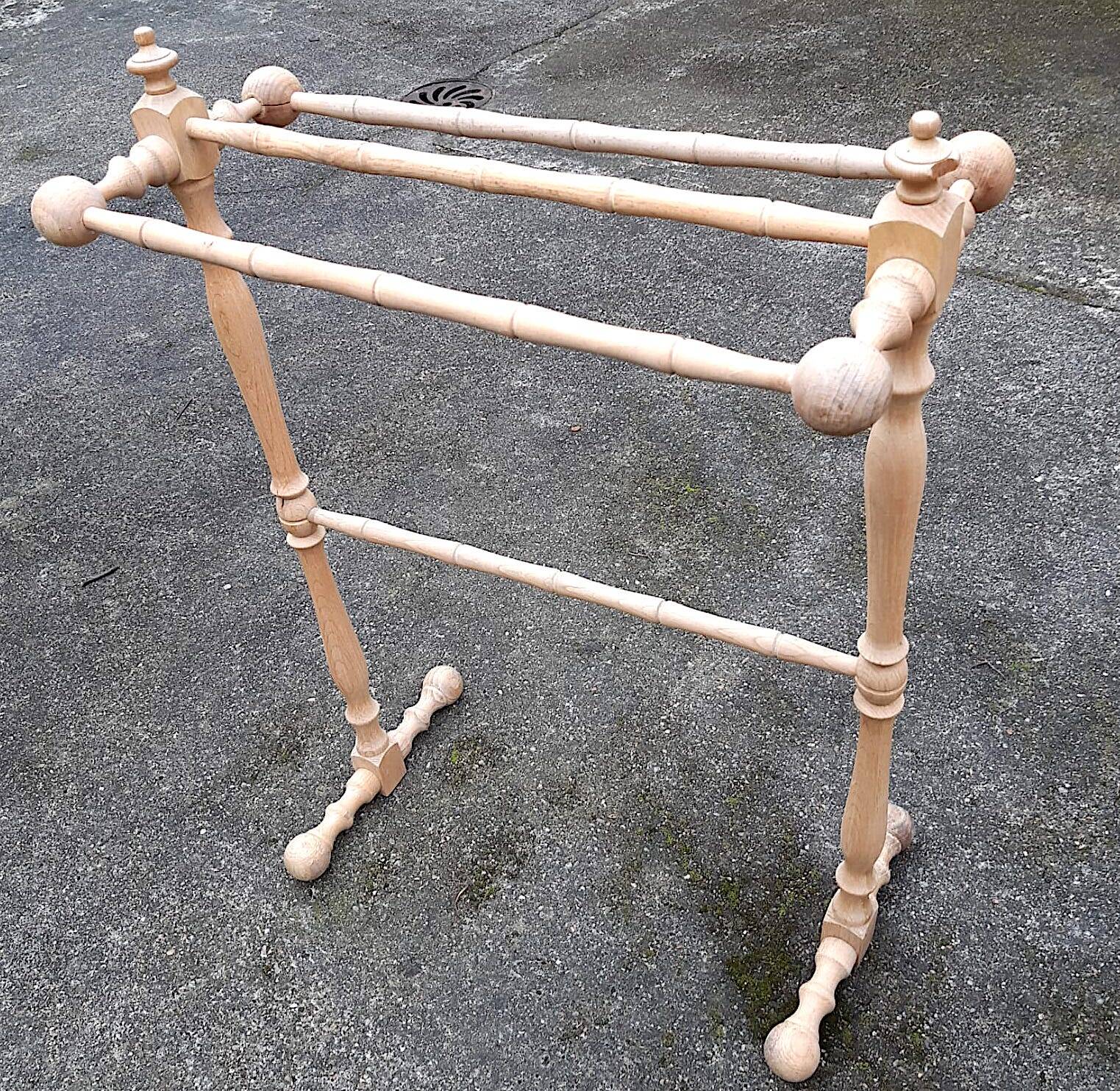 standing towel rack 1900 bamboo style