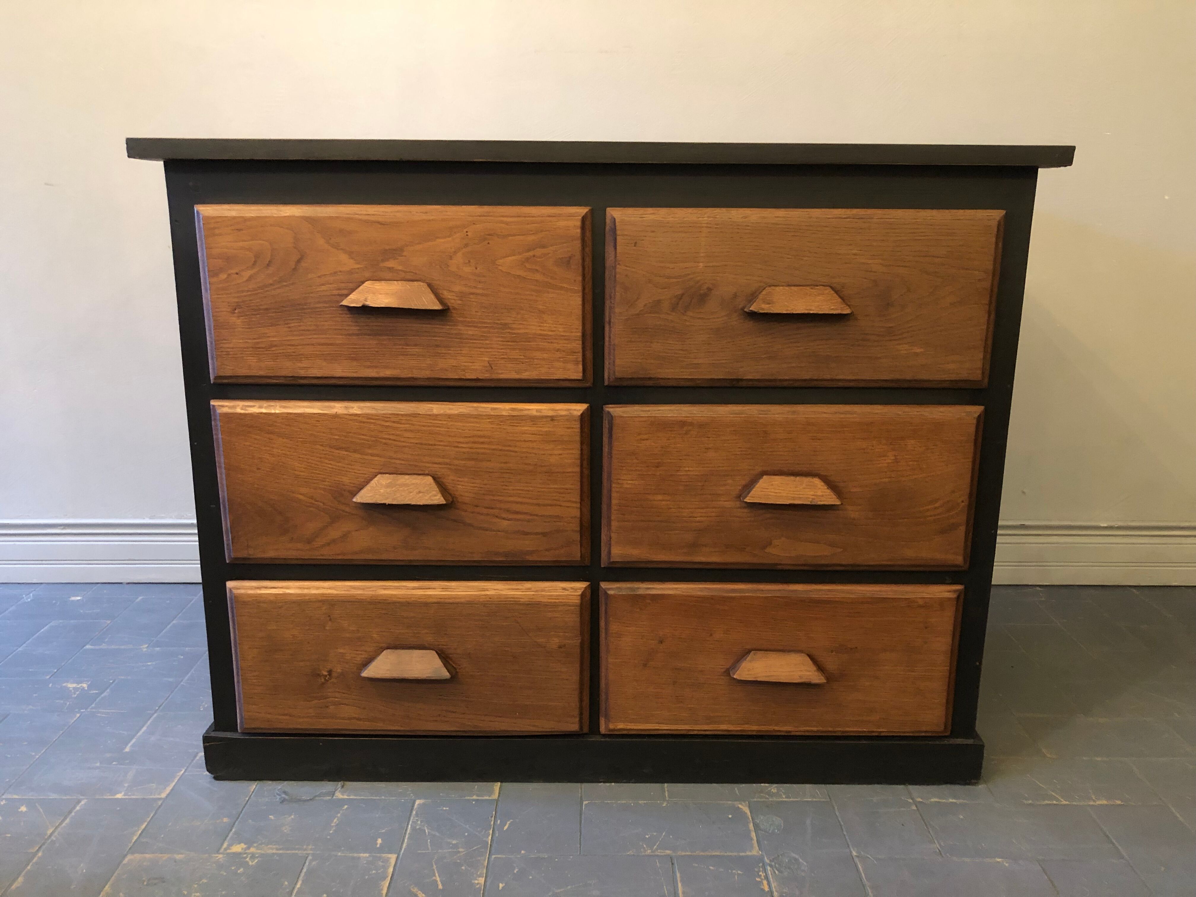 Antique store counter, 6 drawers