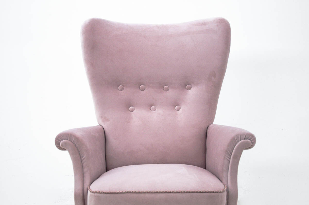 Pink armchair