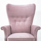 Fauteuil rose
