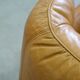 Brutalistic italian leather living room set, 1970, set of 2
