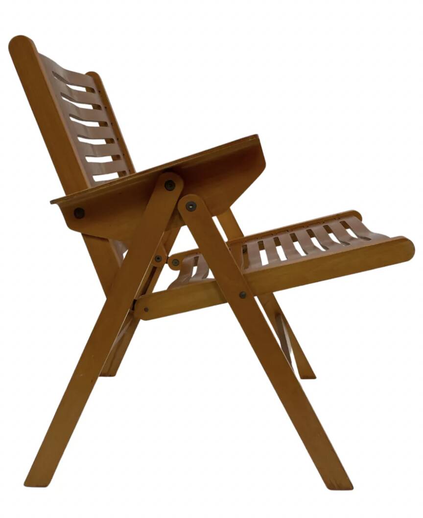 Ensemble vintage de quatre chaises pliantes Rex en contreplaqué, design Niko Kralj, 1950