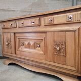 Sideboard buffet oak charles dudouyt art deco 1940