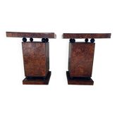 2 tables d’appoint en marqueterie