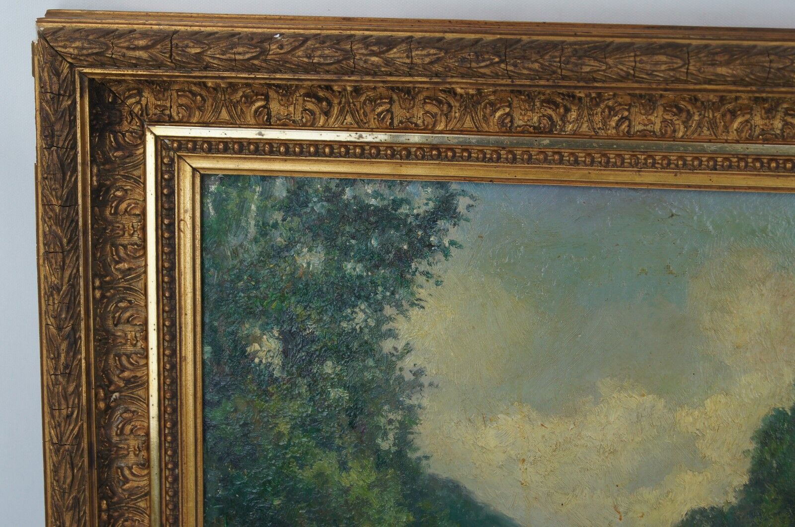 French School 19th - Landscape - Oil on panel - framed