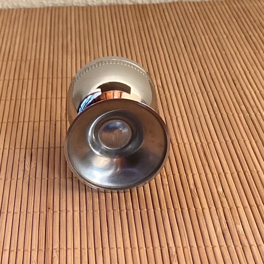 Pure stainless steel coquetier Jean Couzon 70s