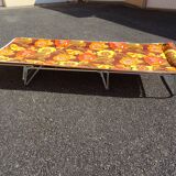 Vintage folding chaise chaise longue an 60 70
