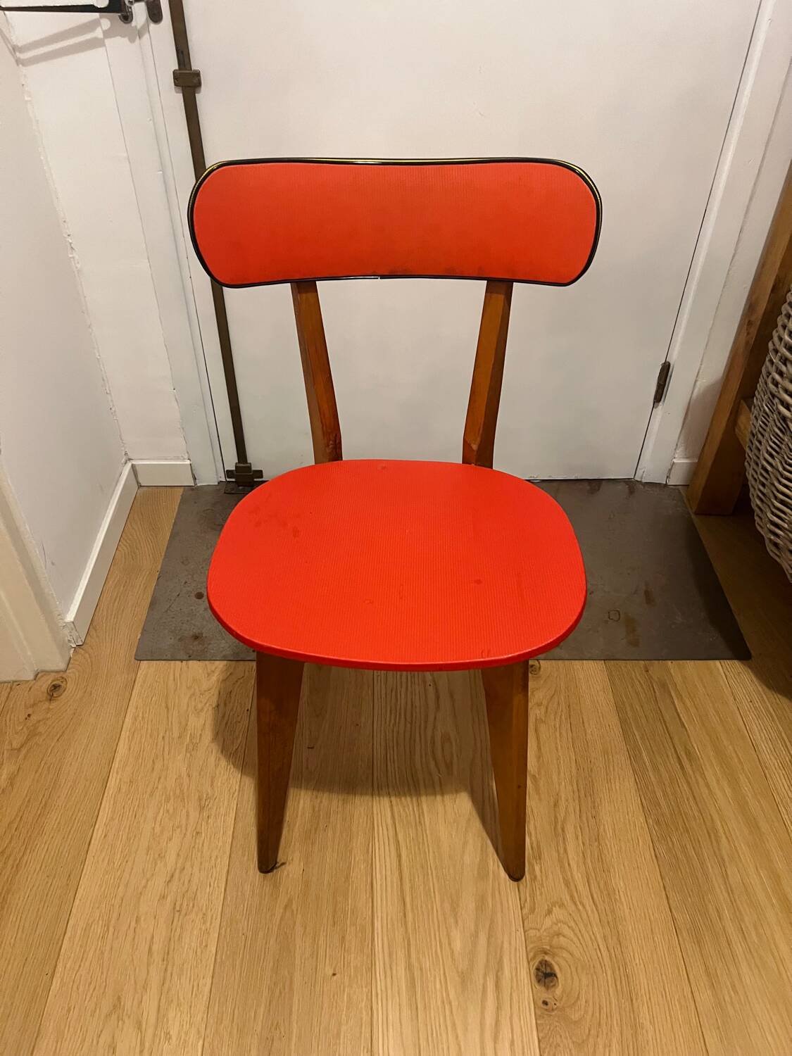 Set of 4 Vintage Compass Leg Chairs 70s
