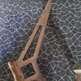 Set of 4 chrome-plated brass wall hooks