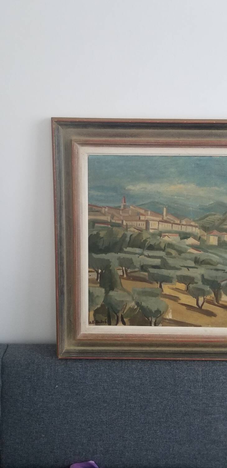 Modern school of the 20th century - oil on canvas - 54.5 x 65.5 cm