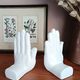 Ceramic hand bookends
