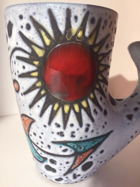 Mug sun fat lava vintage Vallauris