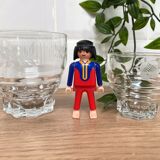 6 silkscreened vintage glasses