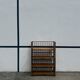 Italian foldable shelf for kitchen utensils in bamboo