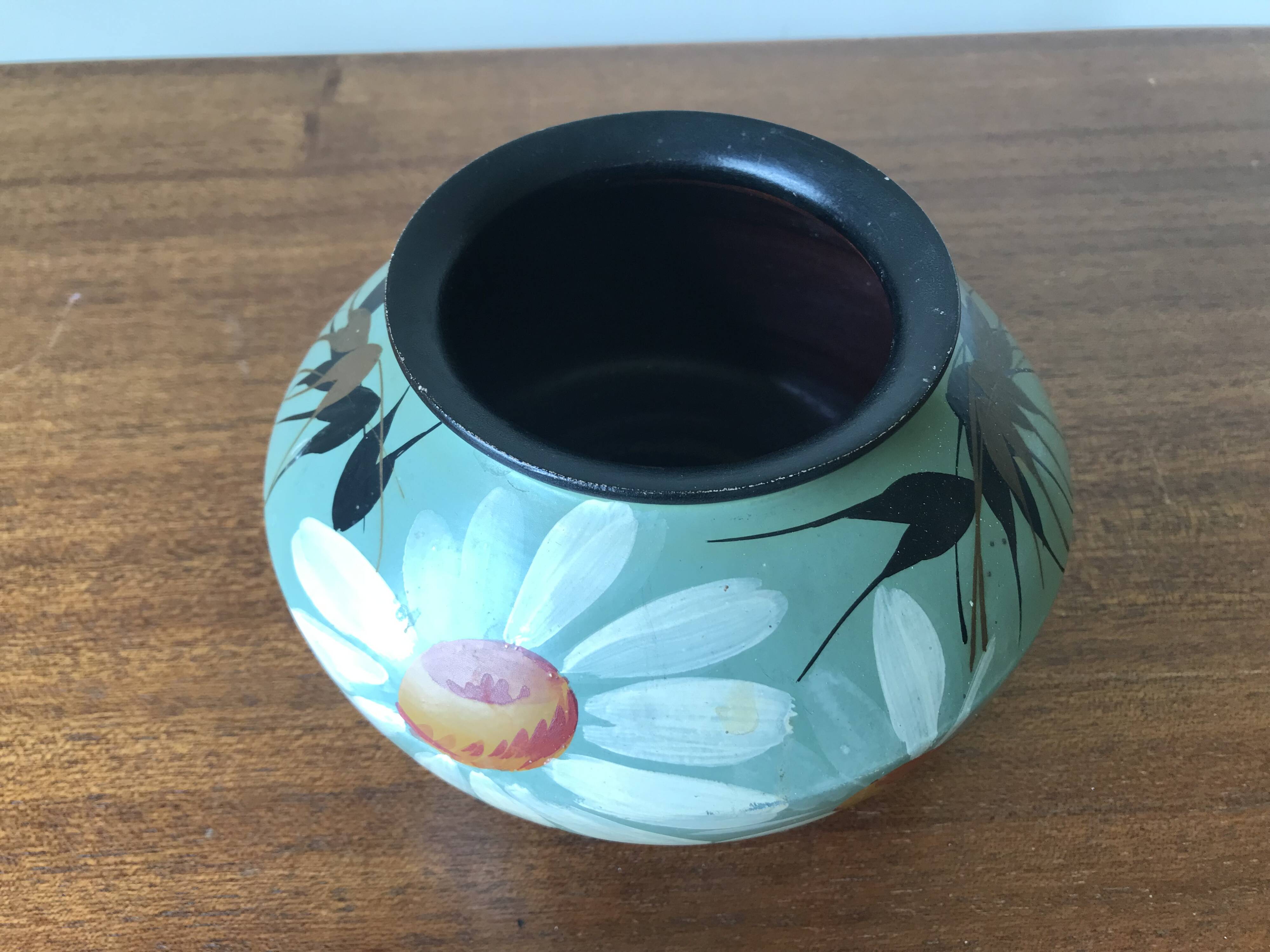Ceramic vase by Louis Giraud, Vallauris, circa 1940.