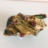 Ashtray "shell" in polychrome / vintage ceramic 50s-60s