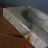 Marble or alabaster ashtray