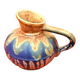 Art Nouveau Ceramist Gilbert Méténier (1876-1957) Jug "blue from Gannat"