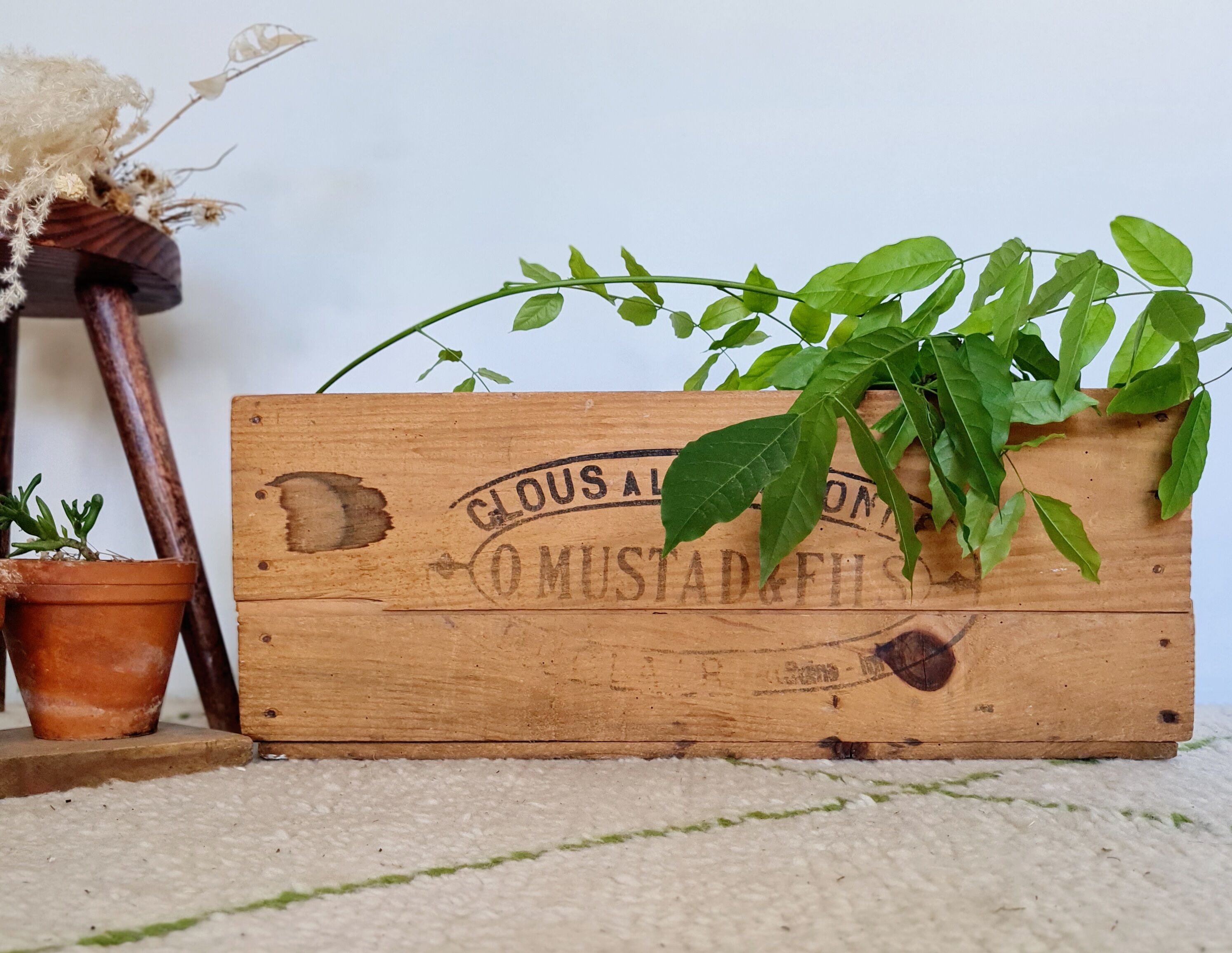 Old wooden box