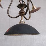 Antique english swan neck mercury glass pendant light/chandelier
