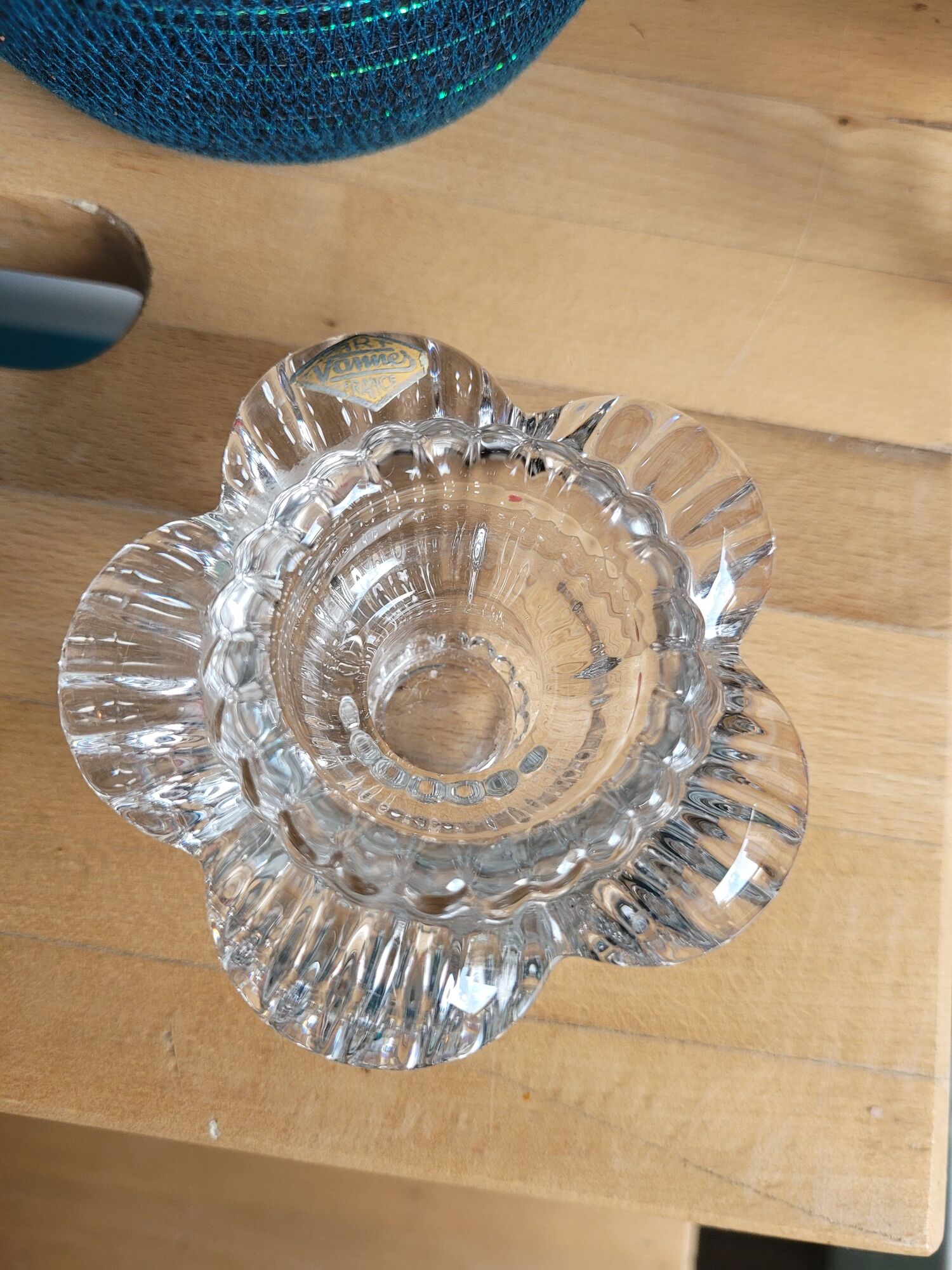 Glass candle holder Art Vannes France