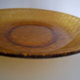 Plat ambré effet tissé