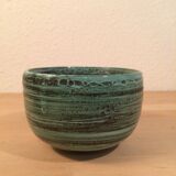 Bowl in ceramic 60s green color "primavera"